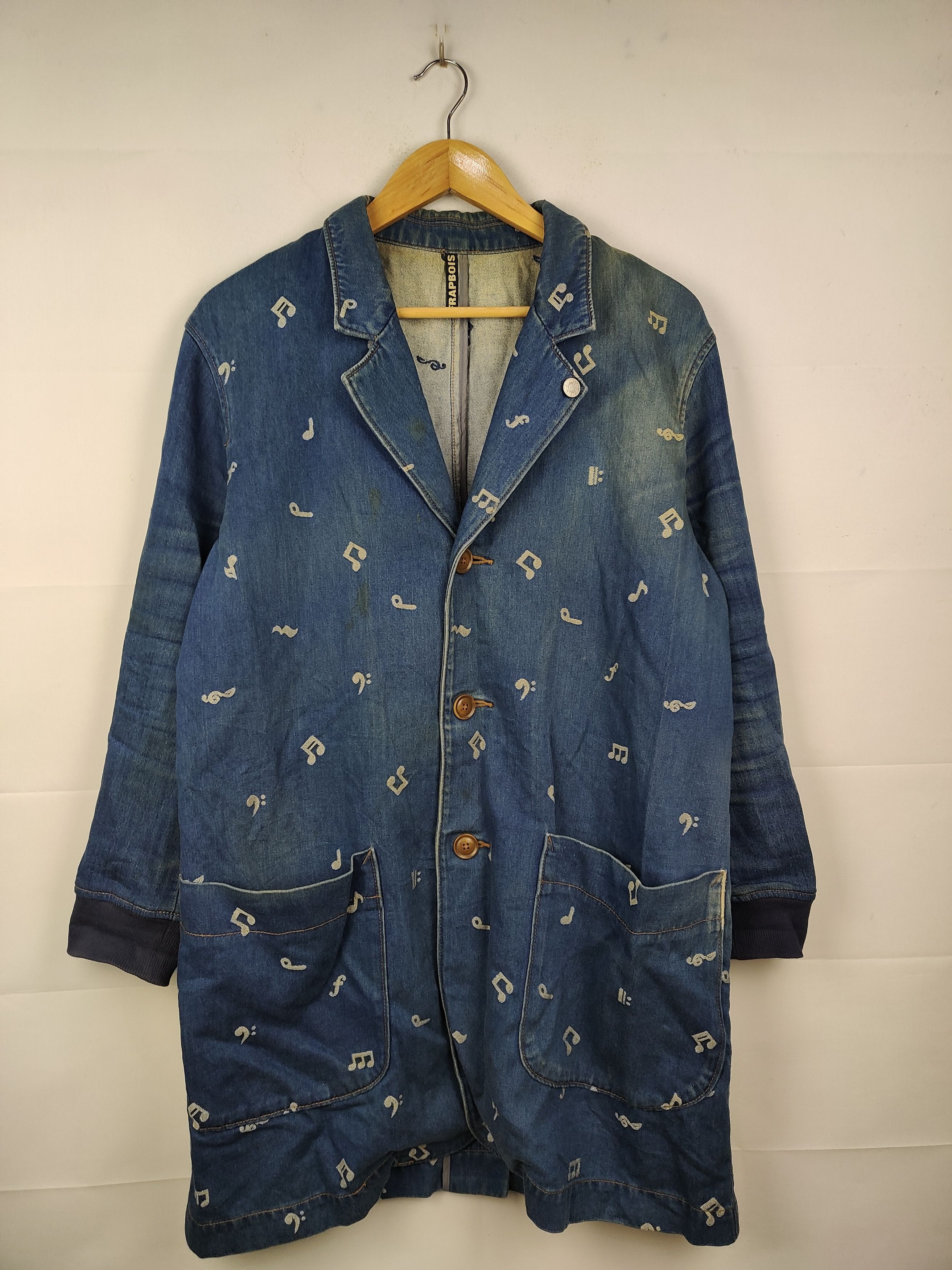 Frapbois Frapbois Sunfaded Denim long Jacket Size US L / EU 52-54 / 3 - 1 Thumbnail
