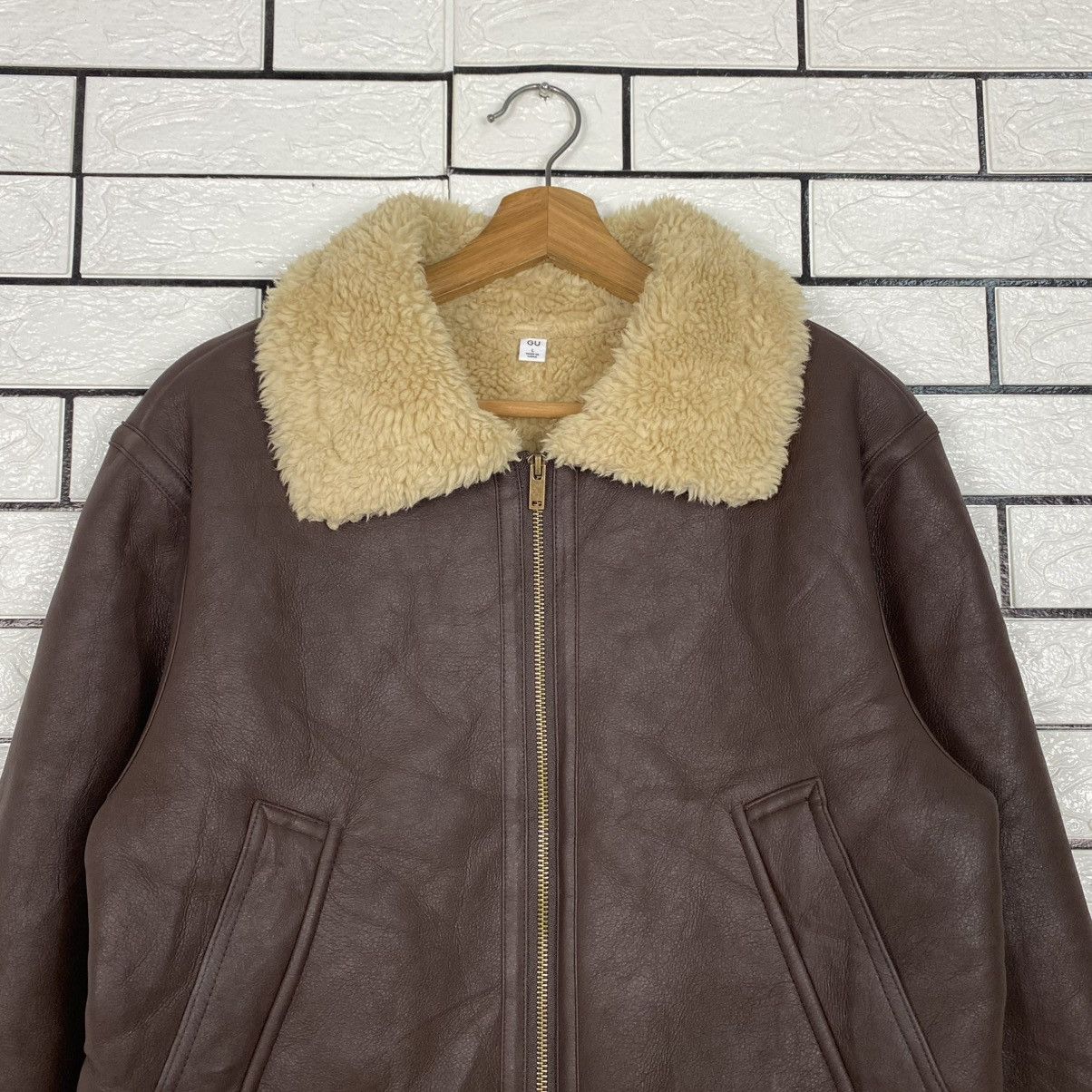 Japanese Brand 🔥VTG SOFT LEATHER JACKET SHEARLING BLANKET GU ISSEY MIYAKE Size US L / EU 52-54 / 3 - 3 Thumbnail