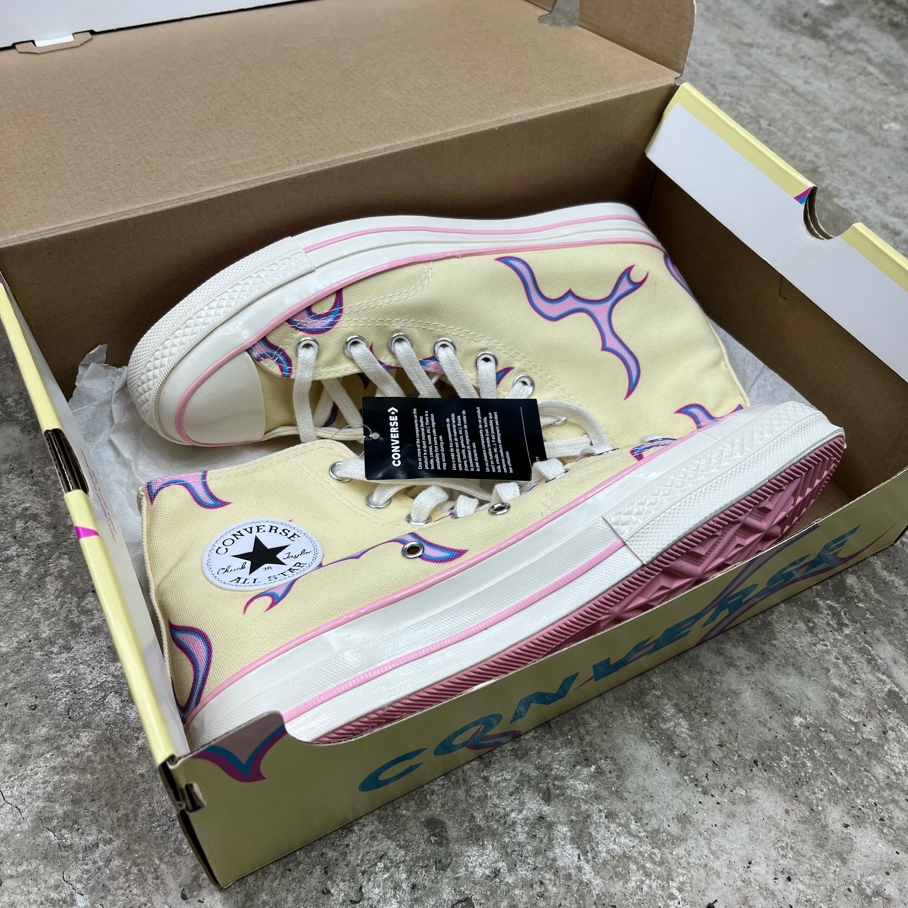 Converse GOLF WANG X CONVERSE CHUCK 70 HI YELLOW SNEAKERS - 5037 Size US 9 / EU 42 - 3 Thumbnail