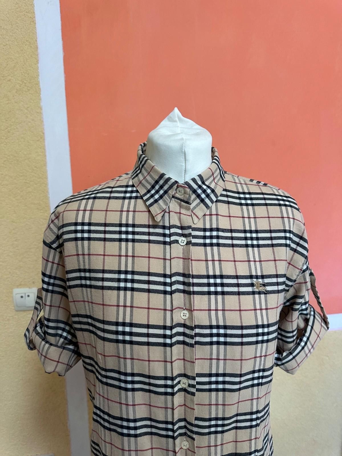 Burberry Women's BURBERRY London Nova Check Cotton Shirt Button-Up Size XL / US 12-14 / IT 48-50 - 2 Thumbnail
