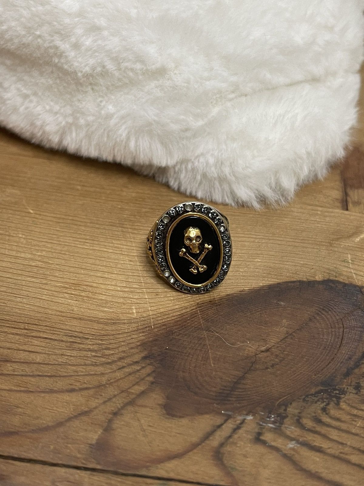 Alexander McQueen Alexander McQueen Two Tone Skeleton Ring Size ONE SIZE - 1 Thumbnail