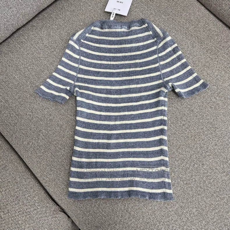 Dior Dior FW25 New Tanning Blue Linen Striped Knitted Pullover Size XXS / US 00 / IT 34 - 2 Thumbnail