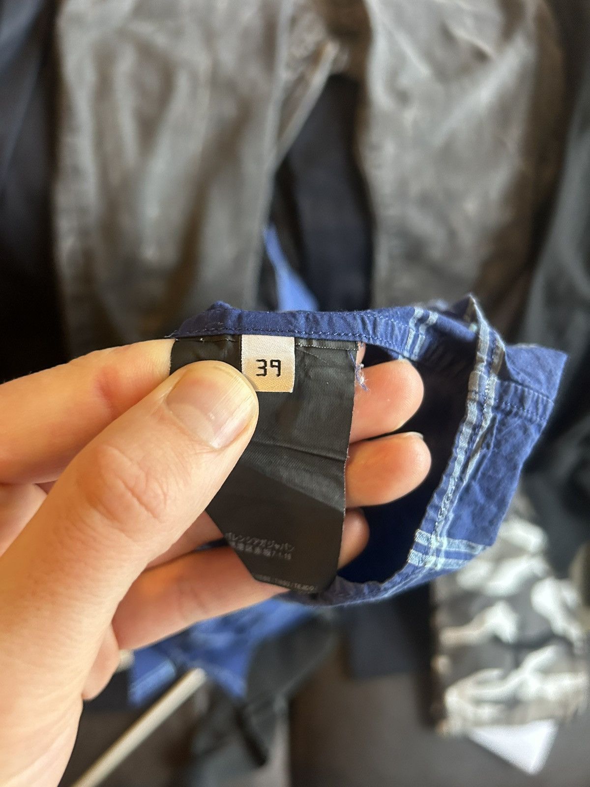 Balenciaga Sleeveless Blue Plaid Shirt with Raw Edges Size US M / EU 48-50 / 2 - 10 Thumbnail