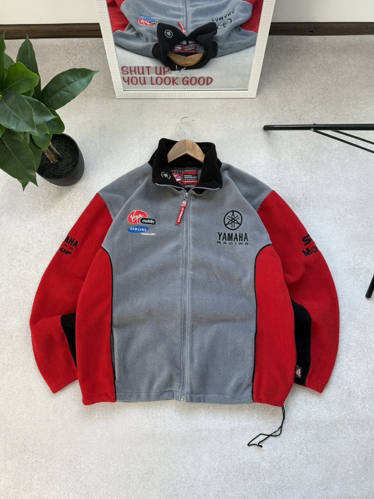 Yamaha YAMAHA VINTAGE RACING FLEECE FUL ZIP MOTORED MEN’S JACKET Size US XL / EU 56 / 4 - 1 Thumbnail