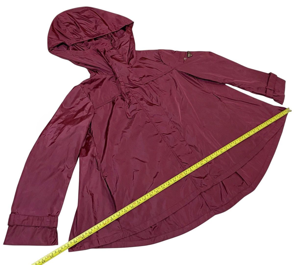 Prada Prada Burgundy Nylon Hoodie Jacket Size S / US 4 / IT 40 - 15 Thumbnail