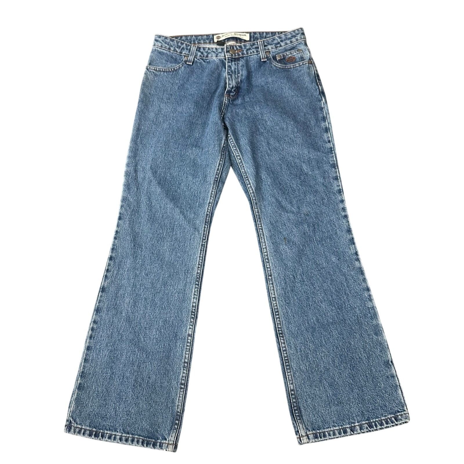 Harley Davidson Harley-Davidson Relaxed Thigh Bootcut Jeans Petite Size 6 Size 28" / US 6 / IT 42 - 2 Thumbnail