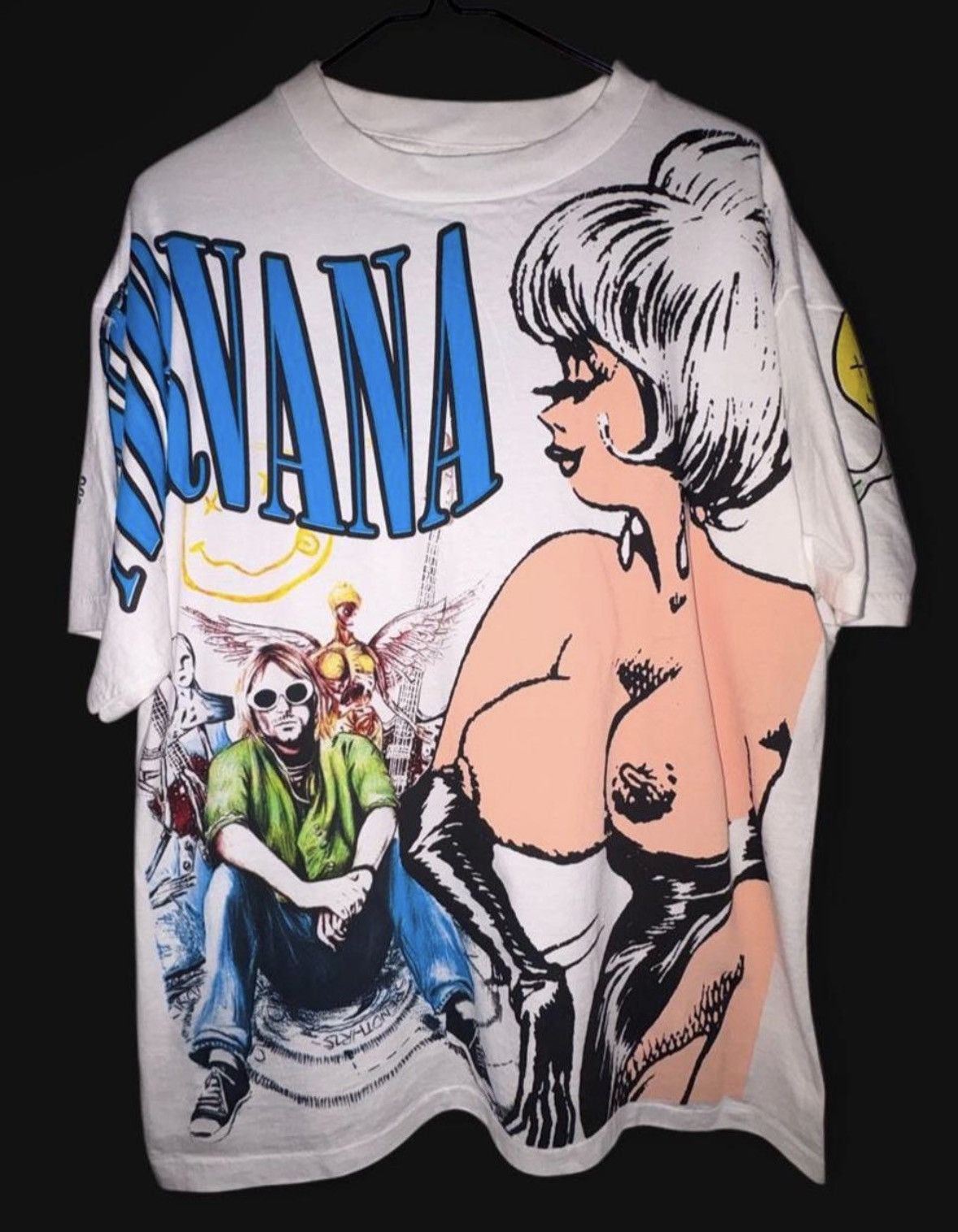 Giant Nirvana white sliver shirt reprint | Grailed