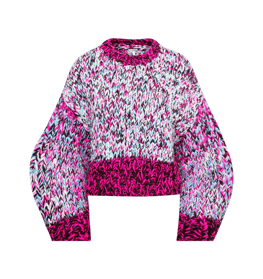 Loewe o1h1sh10624 Sweater in Pink Multi Size S / US 4 / IT 40 - 1 Thumbnail