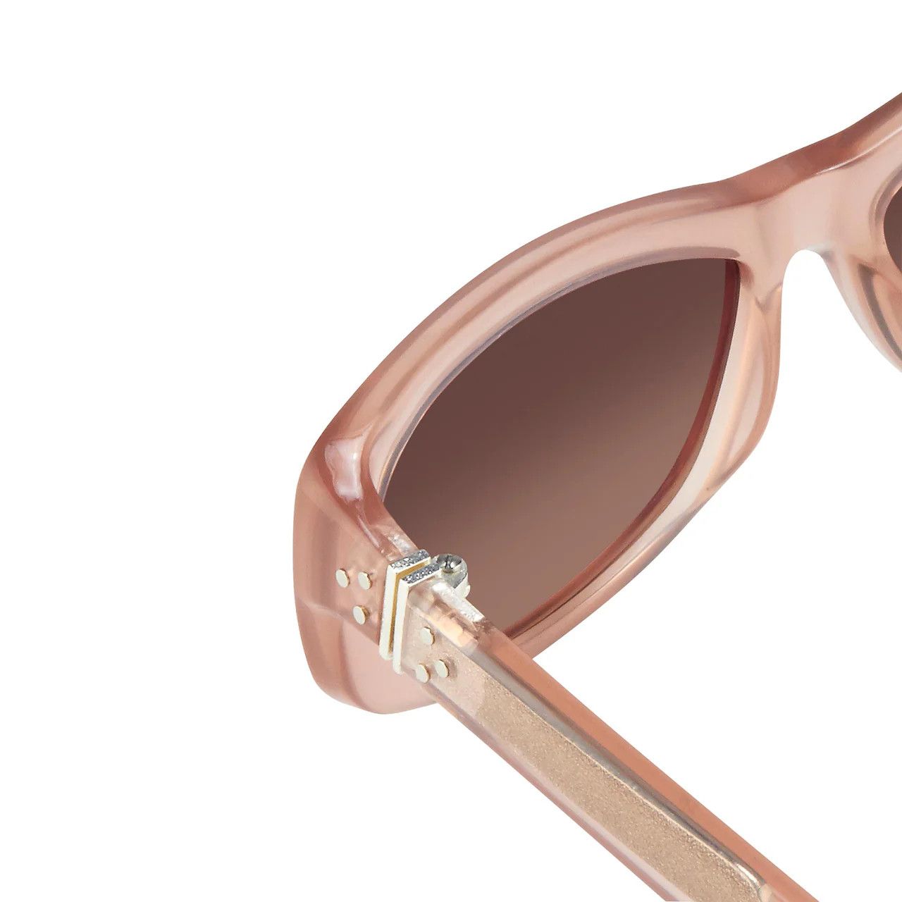 Ann Demeulemeester Ann Demeulemeester Sunglasses Cat Eye Blush Pink and Brown Size ONE SIZE - 3 Thumbnail