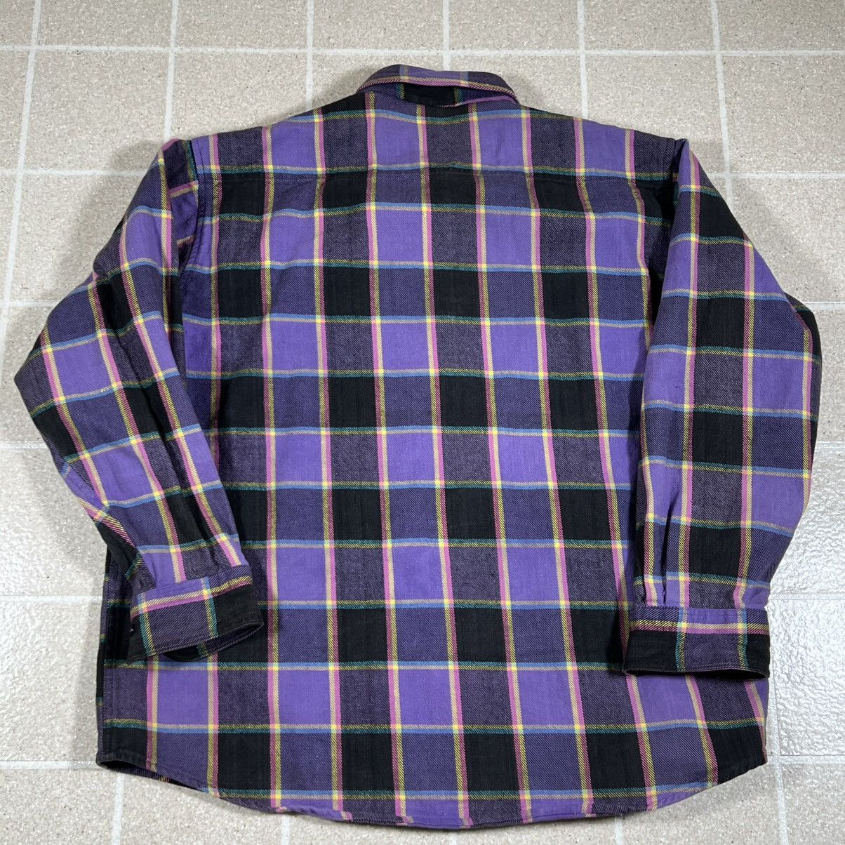 Other Rancho Santa Fe Flannel Purple Plaid Button Up Shirt Sz L Size US XL / EU 56 / 4 - 5 Thumbnail