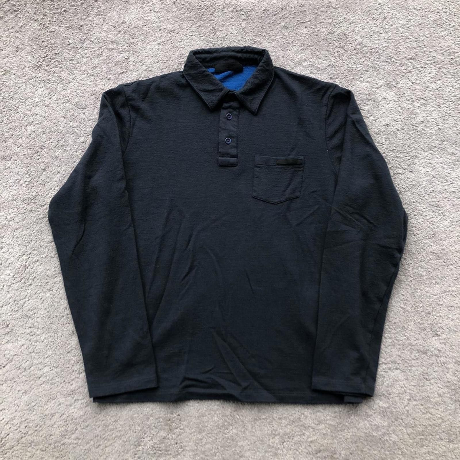 Prada Prada Longsleeve Wool Polo Shirt Size US S / EU 44-46 / 1 - 1 Thumbnail