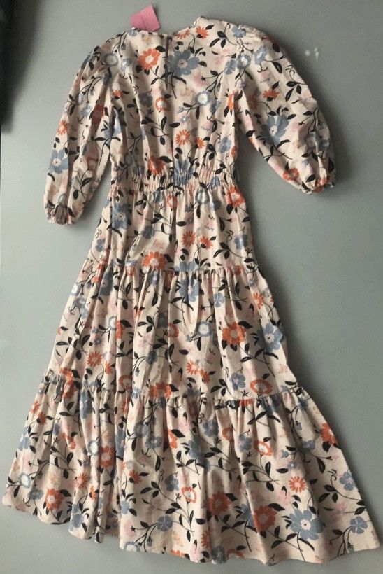 Kate Spade Kate Spade Summer Floral Garden Fit Flare Tiered Dress S NWT Size S / US 4 / IT 40 - 4 Thumbnail
