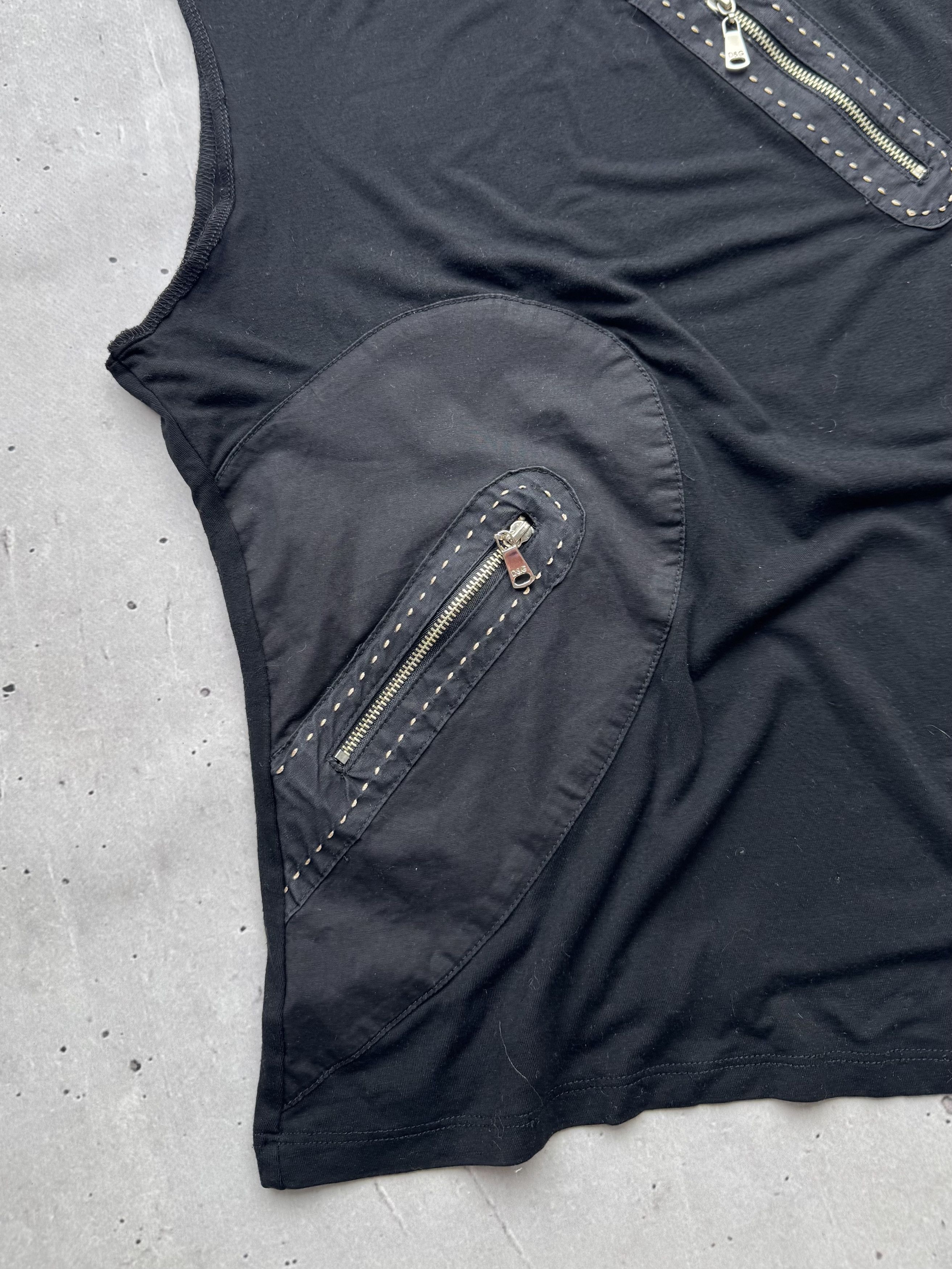 Japanese Brand × Vintage Vintage D&G Zipped Tank Top Size M / US 6-8 / IT 42-44 - 2 Thumbnail