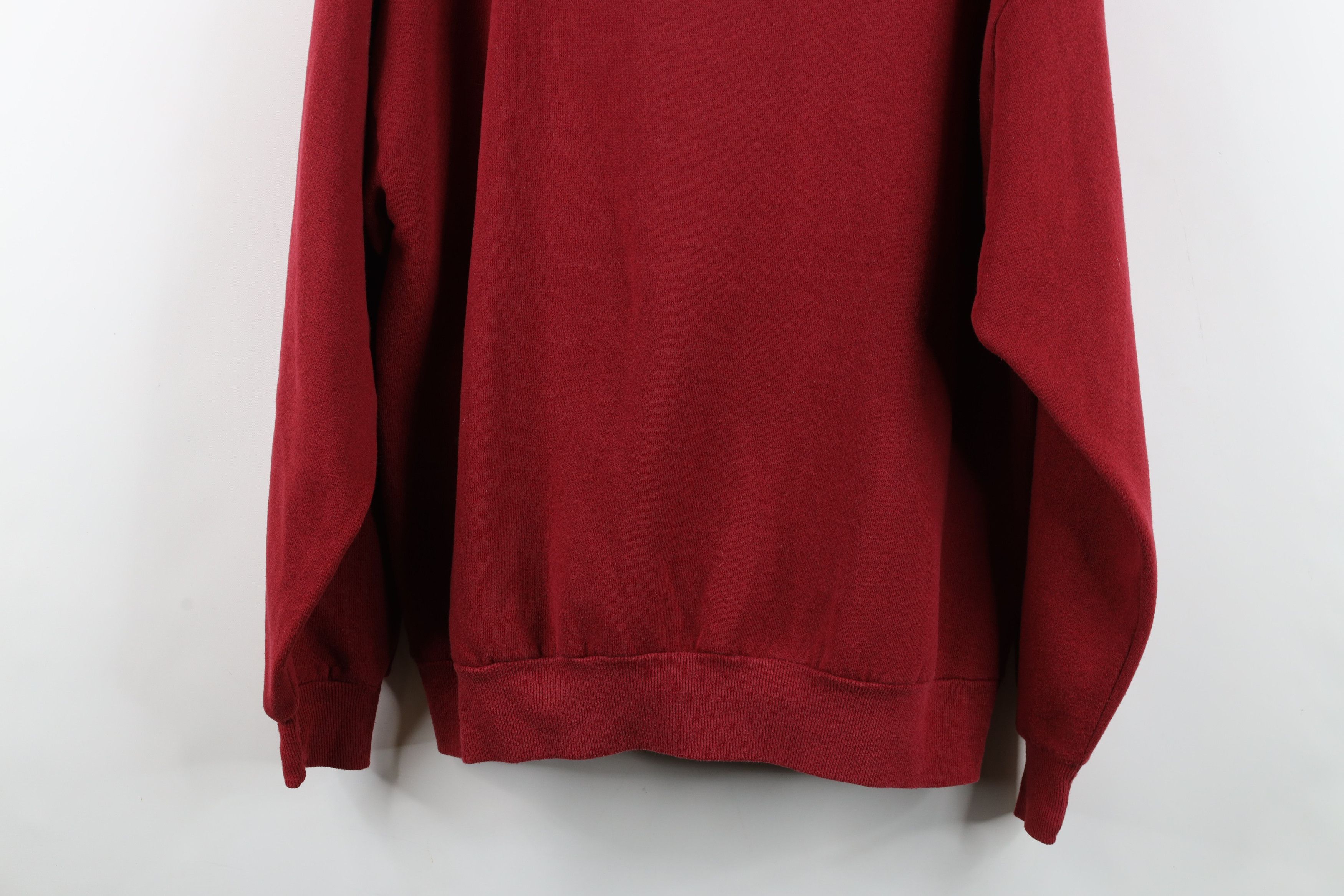 Vintage Vintage 90s Streetwear Bird Collared Sweatshirt Red USA Size XL / US 12-14 / IT 48-50 - 14 Thumbnail