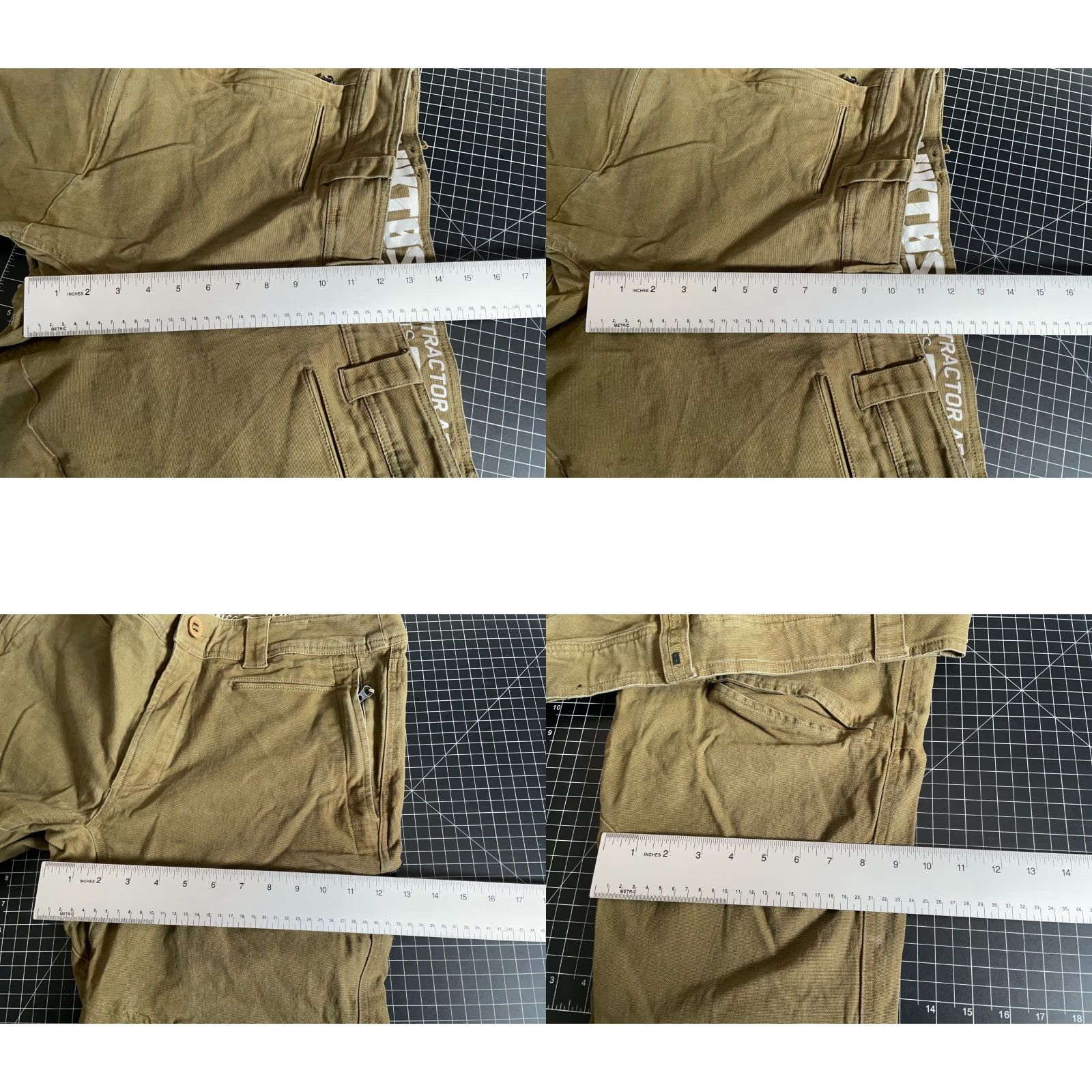 Vintage VIKTOS Contractor AF Pants Men's 38 x 32 Green Chino Workwear Pockets Stretch Flat Front Zip Fly Mid Rise Regular Inseam 30" Size US 38 / EU 54 - 8 Thumbnail
