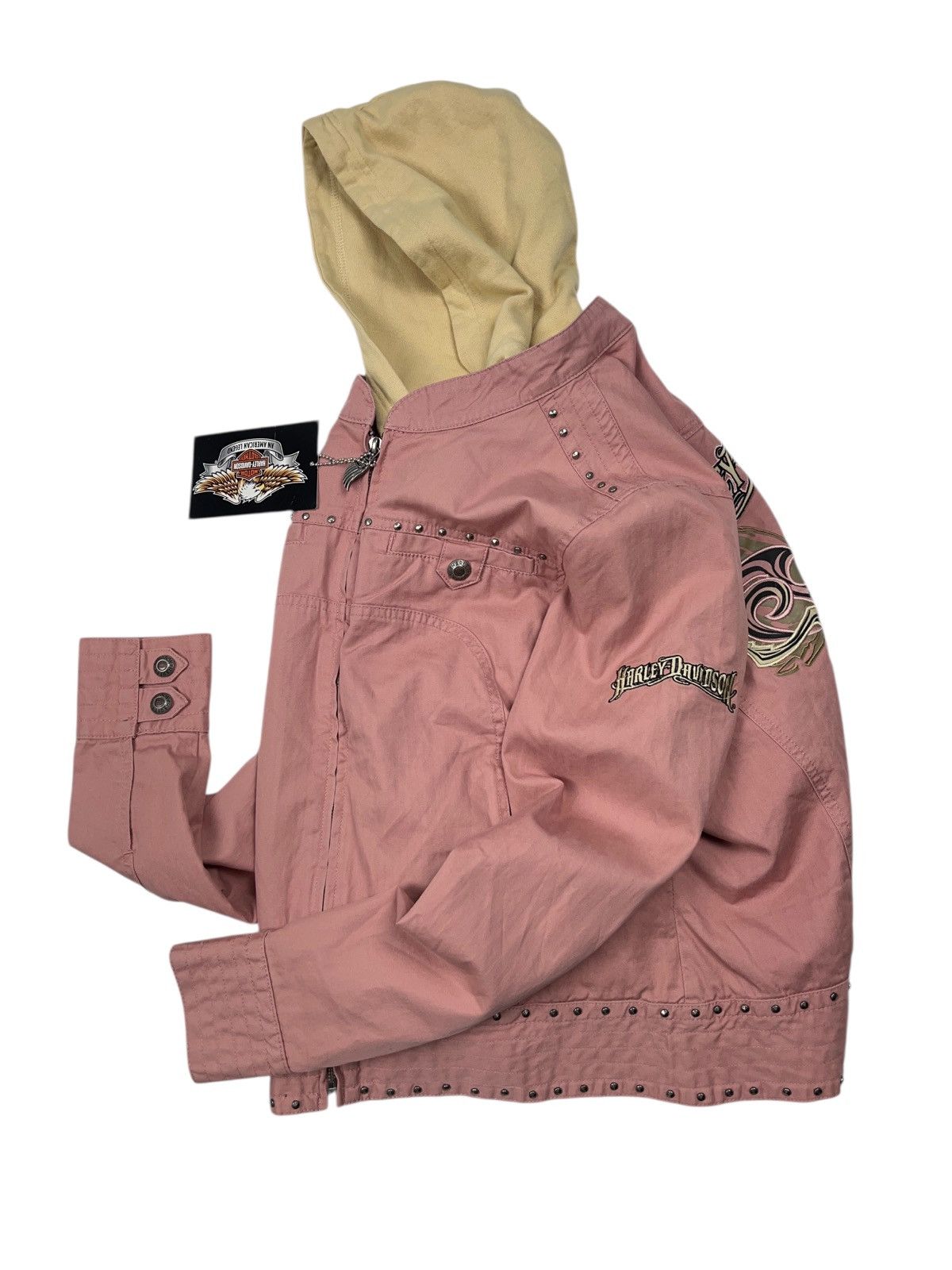 Harley Davidson Vintage y2k Harley Davidson 3 in 1 Jacket Embroidered Size M / US 6-8 / IT 42-44 - 20 Thumbnail
