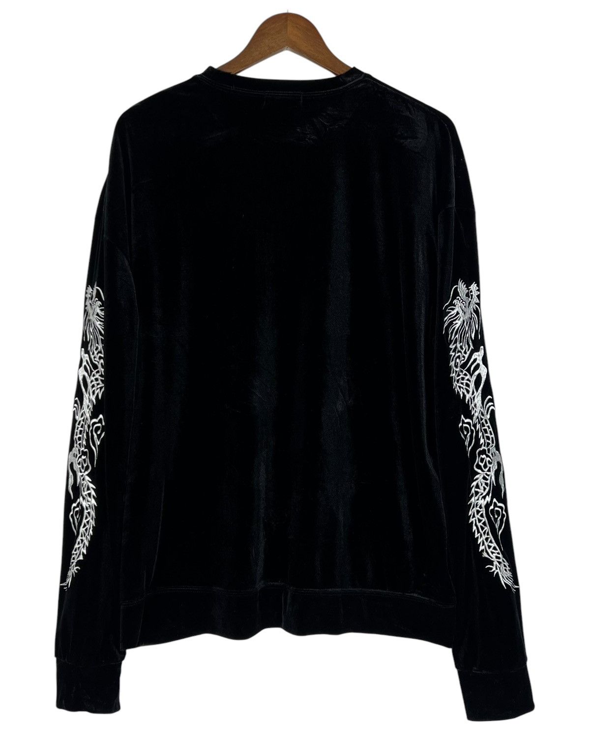 Japanese Brand Vintage Dragon Sukajan Velvet Long Sleeve Size US M / EU 48-50 / 2 - 2 Thumbnail