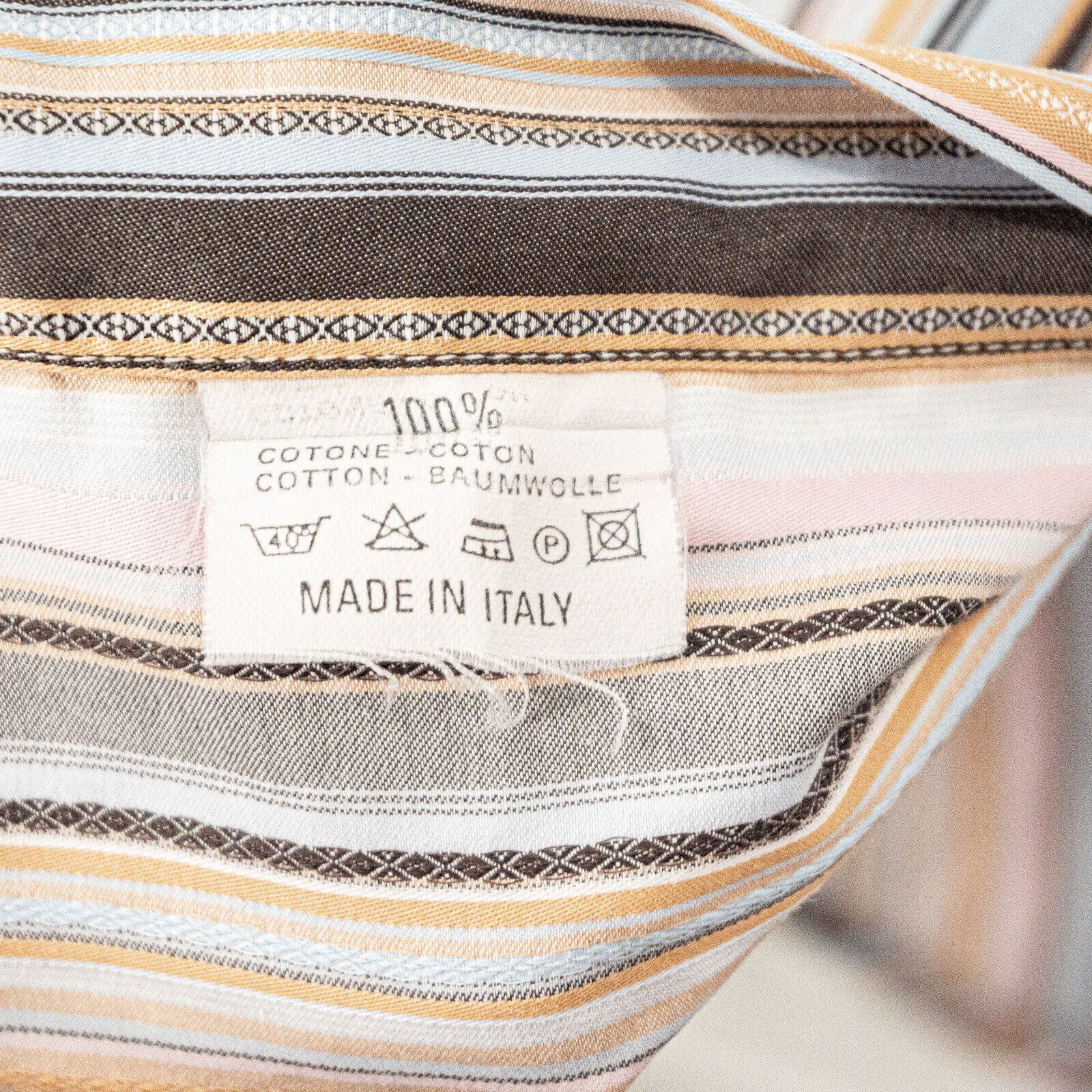 Etro ETRO Milano Multi color Stripe Button up Shirt Made in Italy Size US M / EU 48-50 / 2 - 6 Thumbnail