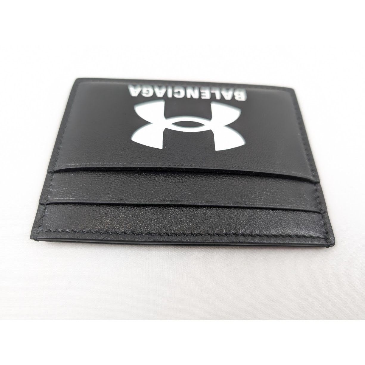 Balenciaga × Under Armour o1rshd1 Q:3 / Size: OS Smooth Leather Cardholder in Black Size ONE SIZE - 4 Thumbnail