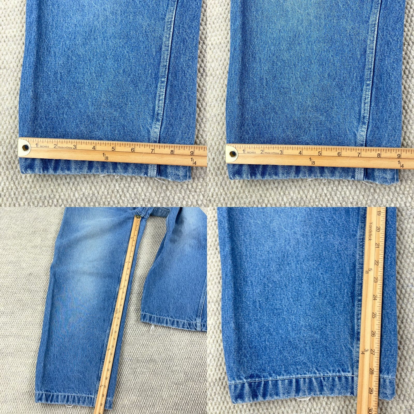 Vintage VINTAGE No Boundaries Jeans Men 34x29 Carpenter Baggy Y2K Skate Grunge Wide Leg Jeans Mens Blue 34 Relaxed 5-Pocket Denim Cotton Shirt? Size US 34 / EU 50 - 8 Thumbnail