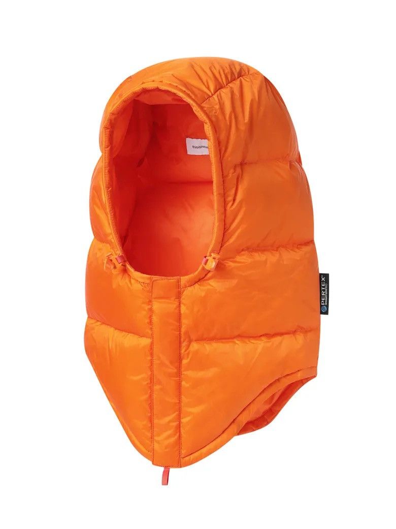 thisisneverthat thisisneverthat PERTEX® Puffer Balaclava Hood. Down. Orange. Size ONE SIZE - 1 Thumbnail