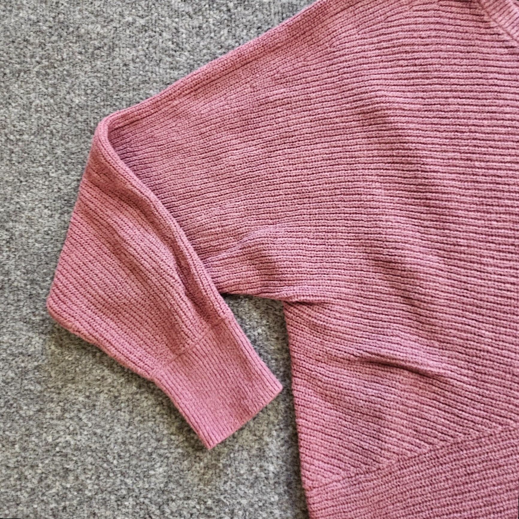 J. Jill J Jill Sweater Women Medium Petite Pink Boxy Ribbed Round Neck Casual Career Size M / US 6-8 / IT 42-44 - 4 Thumbnail