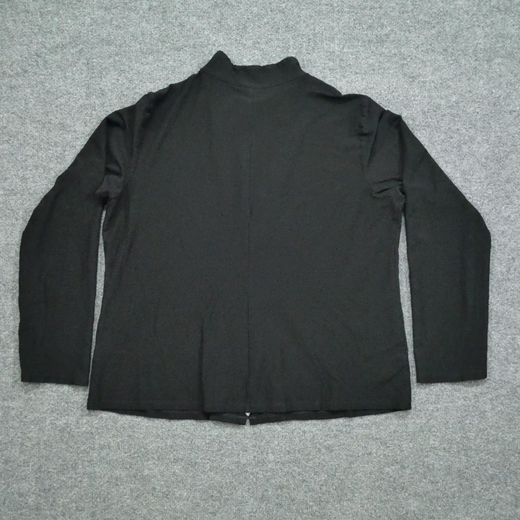 Eileen Fisher Eileen Fisher Jacket Womens L Black Full Zip Stretch USA Made Size L / US 10 / IT 46 - 4 Thumbnail