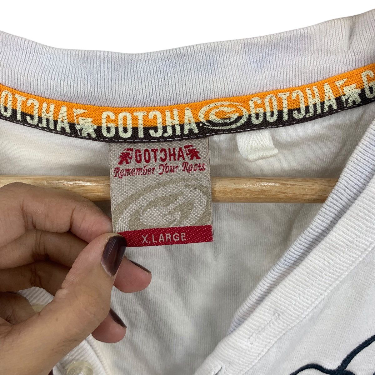 Gotcha GOTCHA CALIFORNIA Weather Proven Henley Tee Shirt Top Size XL / US 12-14 / IT 48-50 - 9 Thumbnail