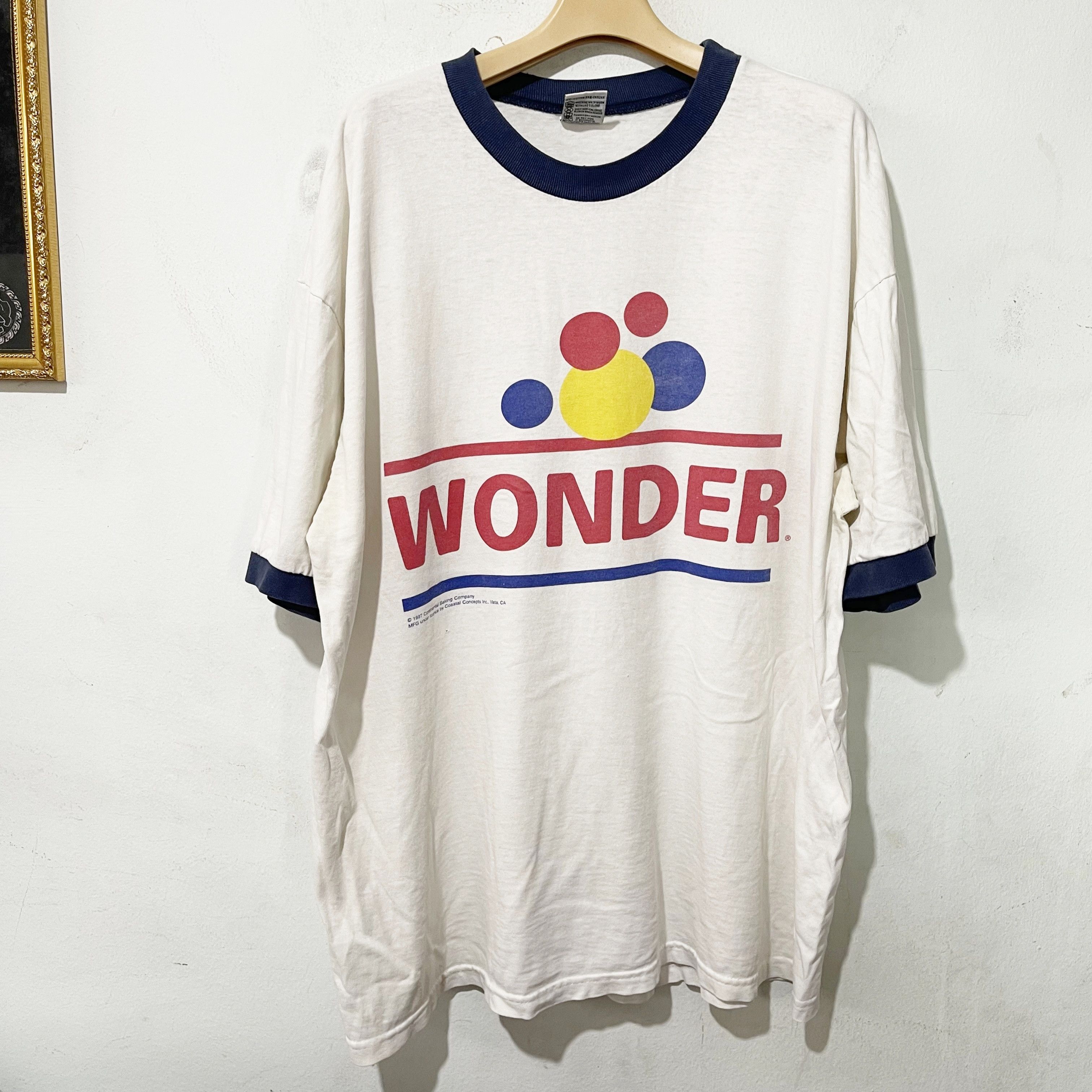 Vintage Vintage 1997 Wonder Bread Ringer Tee Size US XL / EU 56 / 4 - 1 Thumbnail