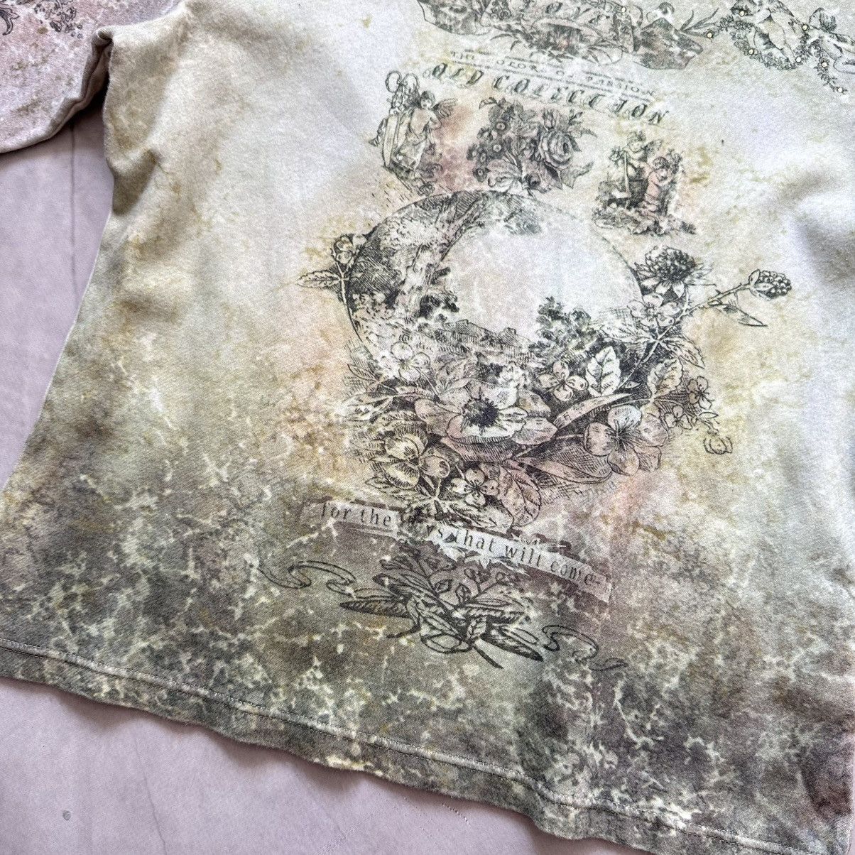 Hysteric Glamour 00s Bohemian 3/4 Sleeve T Shirt Jean Paul Gaultier Vibe Size M / US 6-8 / IT 42-44 - 6 Thumbnail