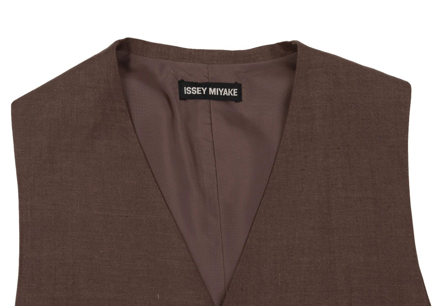 Issey Miyake Linen Silk Vest in Brown, Size L Size US L / EU 52-54 / 3 - 2 Thumbnail