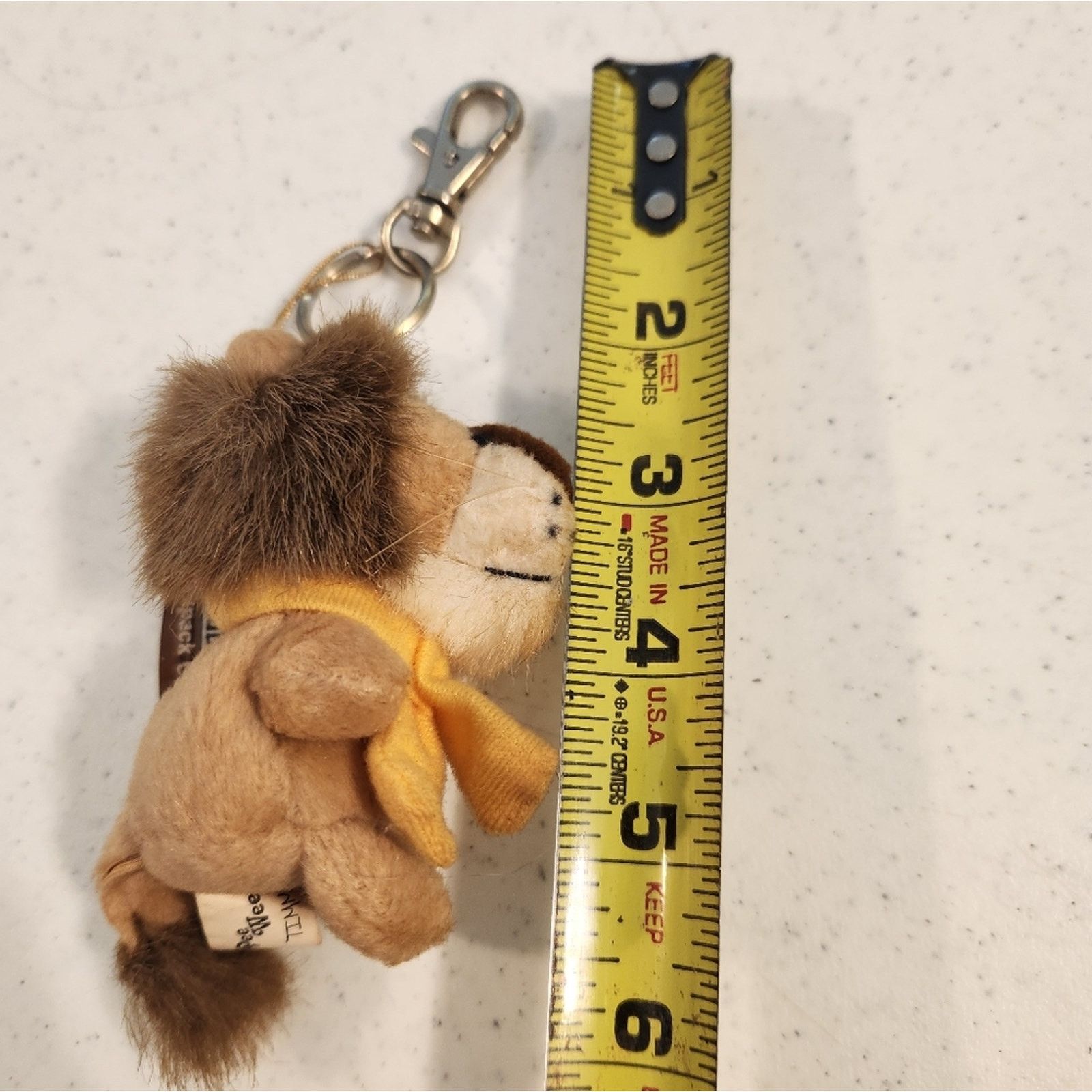 Other Pee Wee Pals Lion Key Ring Backpack Clip Plushie 80's 90's Size ONE SIZE - 7 Thumbnail