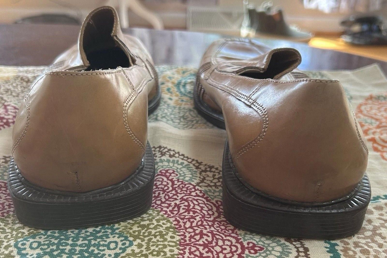 Giorgio Brutini Men's Giorgio Brutini Light Brown Leather Loafers Shoes Size US 10 / EU 43 - 4 Thumbnail
