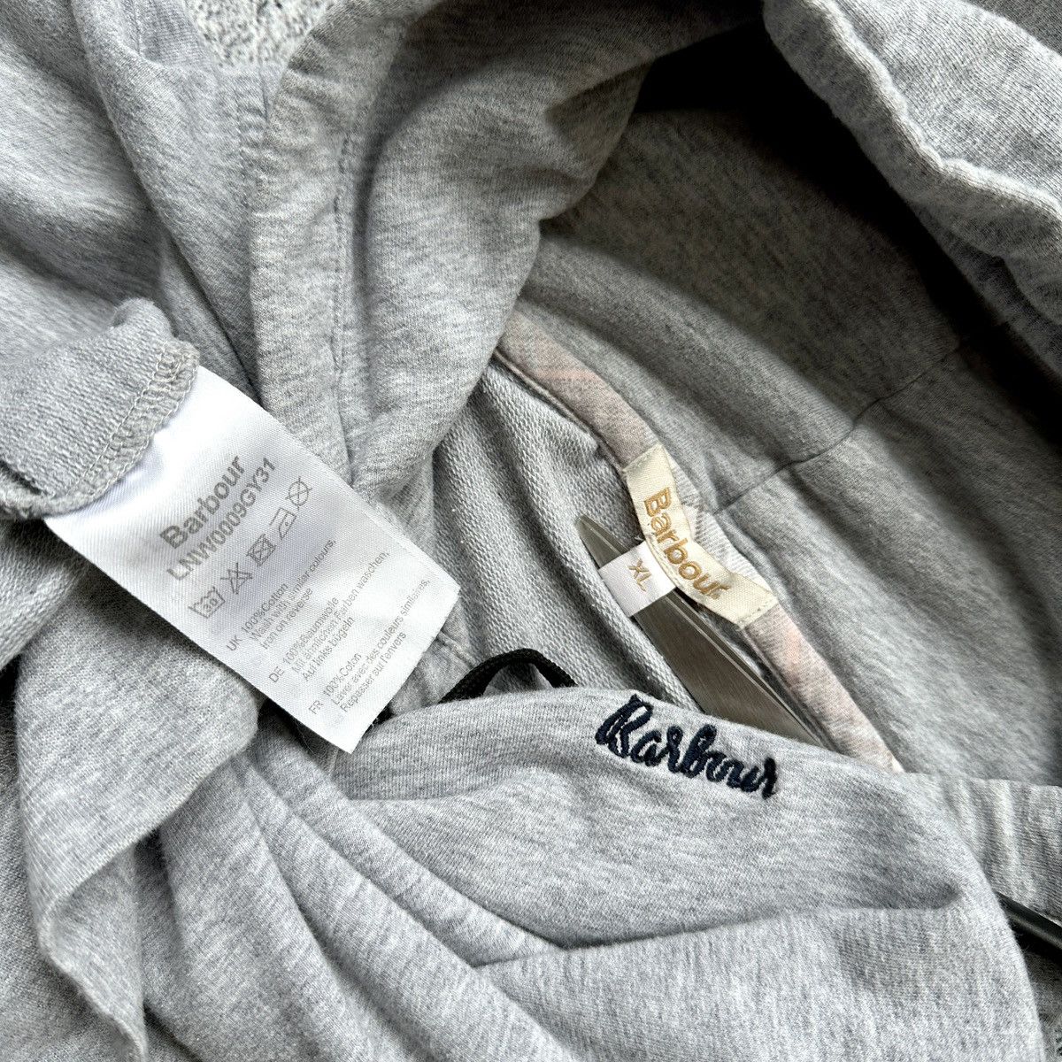 Barbour Womens Barbour Hoodie Gray Size: XL Size XL / US 12-14 / IT 48-50 - 7 Thumbnail