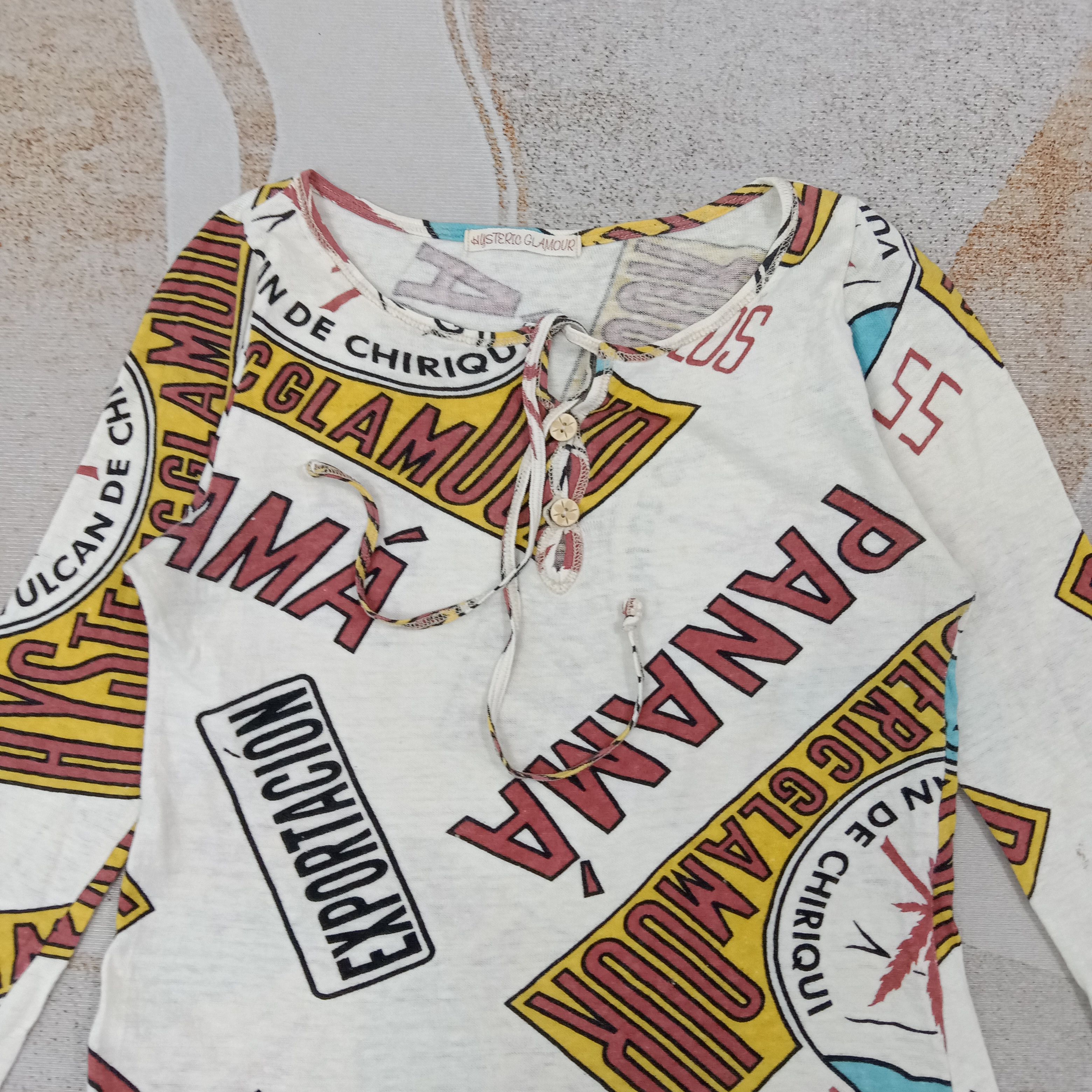 Hysteric Glamour Hysteric Glamour Panamaroja Hawaii Style Tshirt C267N43 Size XS / US 0-2 / IT 36-38 - 2 Thumbnail