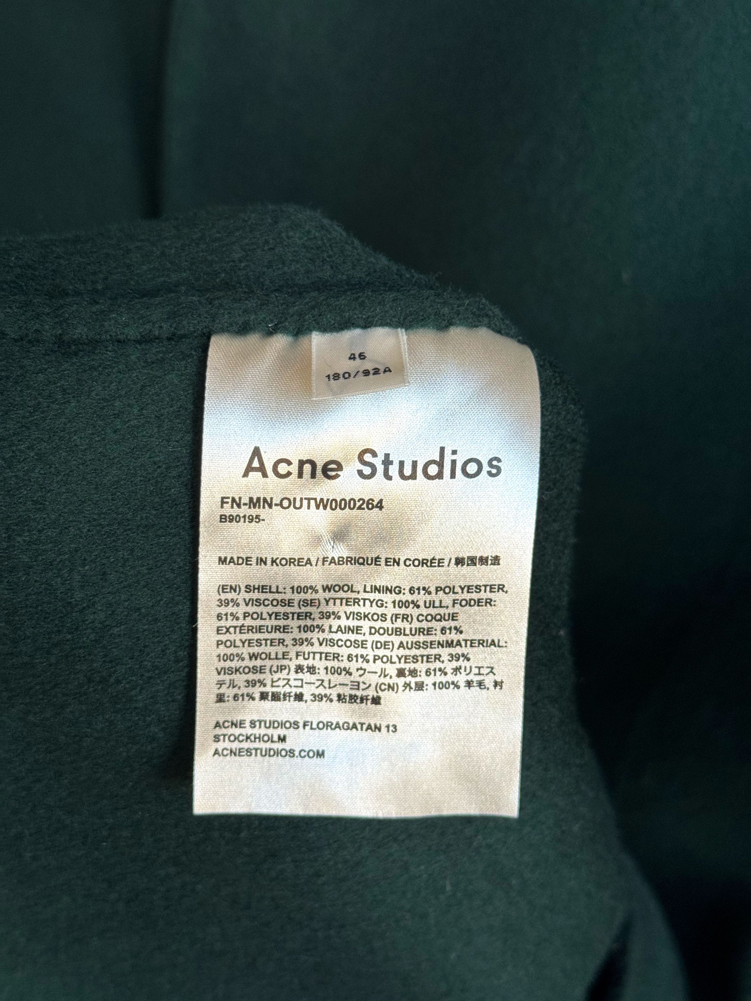 Acne Studios Chad Oversized Wool Coat Size US S / EU 44-46 / 1 - 3 Thumbnail