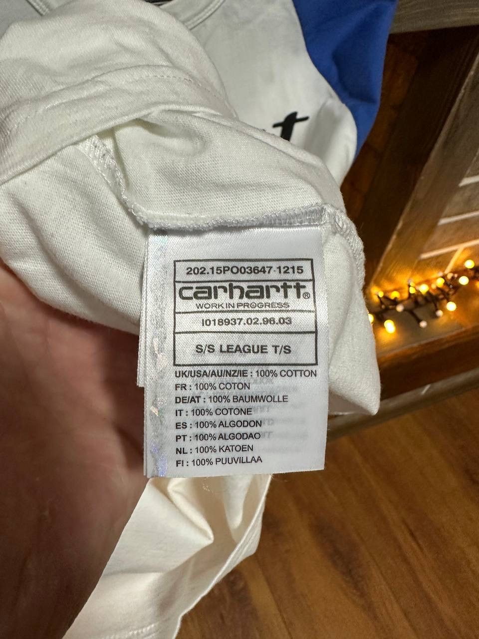 Carhartt Carhartt t-shirt blue/white size M Size US M / EU 48-50 / 2 - 5 Thumbnail