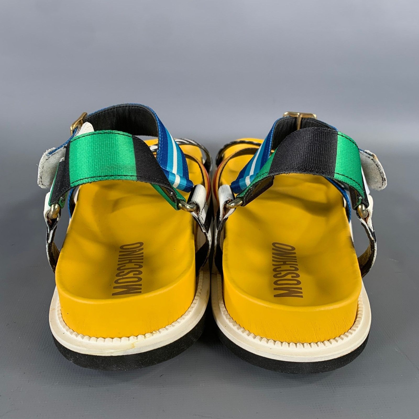 Moschino MOSCHINO Size 12 Multi-Color Geometric Sandals Size US 12 / EU 45 - 3 Thumbnail