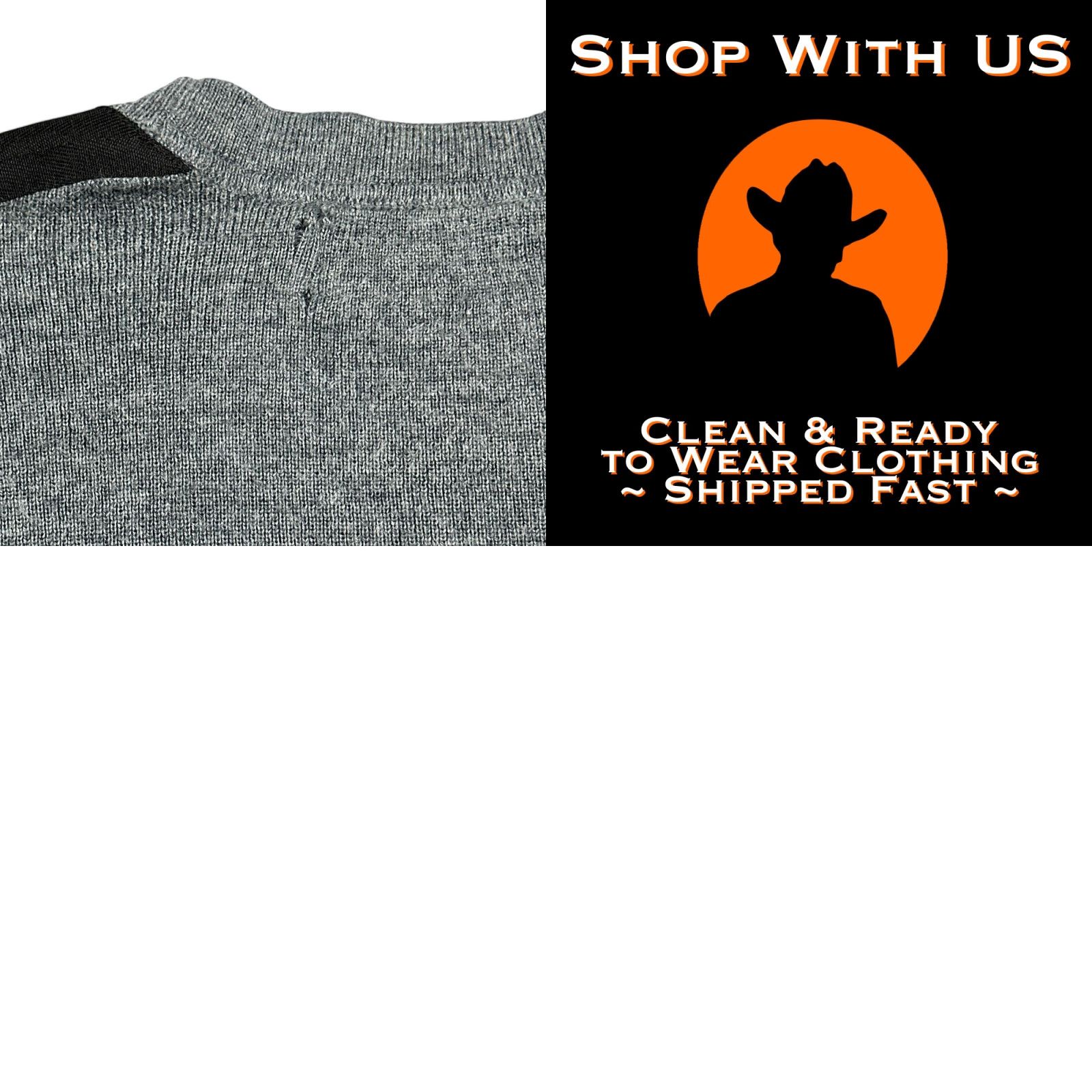 Banana Republic Banana Republic Sweater Adult MEDIUM Gray Merino Wool Blend Pullover Crew Neck Knit's Solid Color Long Sleeve Regular Fit Mens 20x27.500 Size US M / EU 48-50 / 2 - 8 Thumbnail