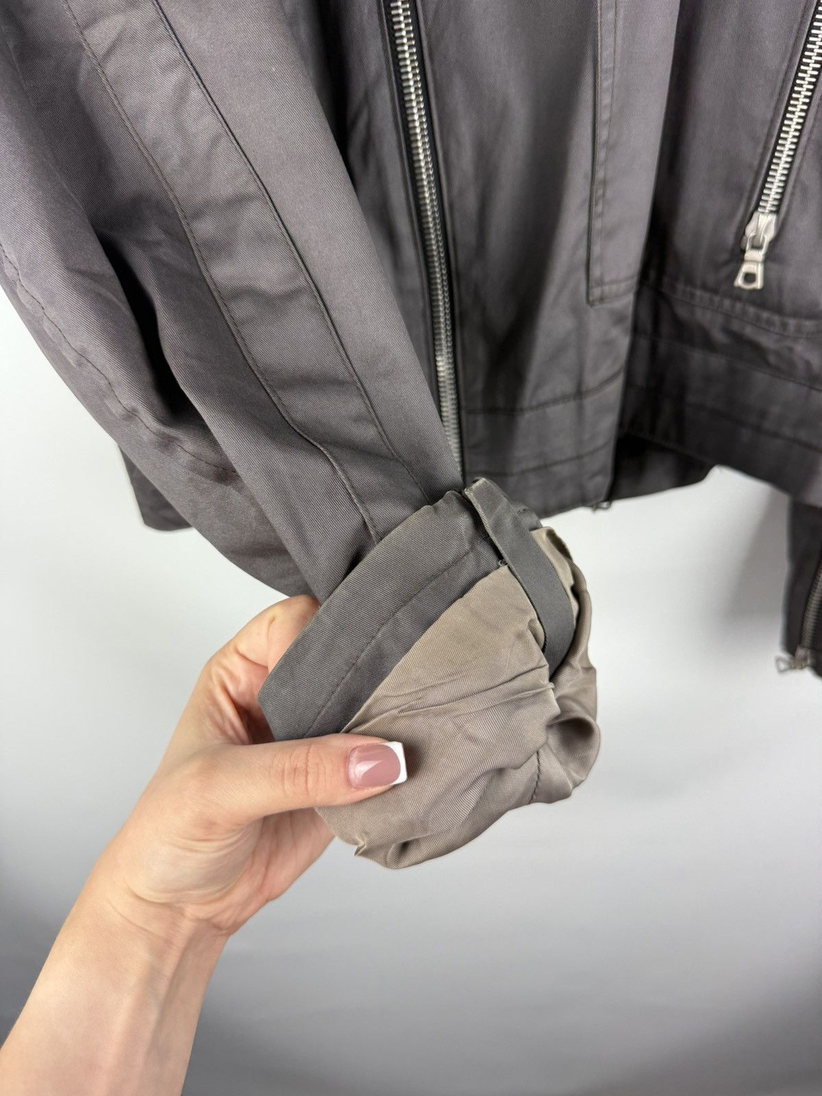 Dries Van Noten Dries Van Noten Crop Belted Assymetrical Collar Biker Jacket Size US M / EU 48-50 / 2 - 10 Thumbnail