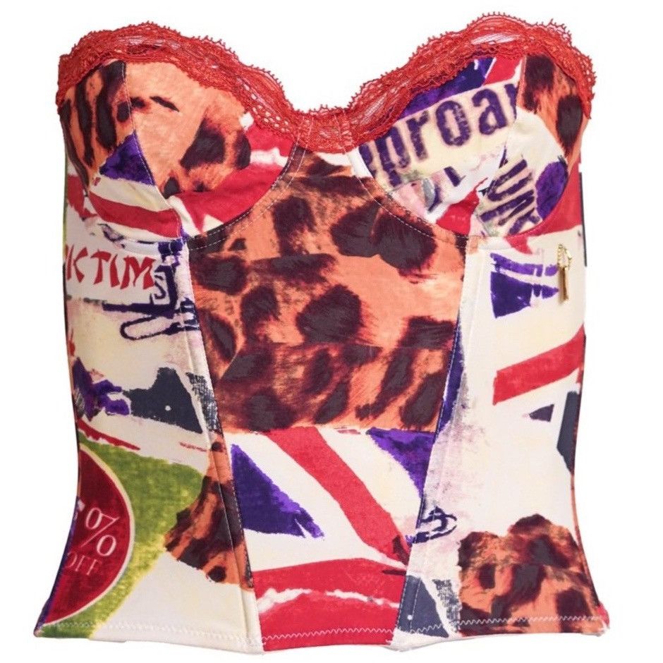 Dior Christian Dior S/S 2003 “Victim” Print Bustier Top Size XXS / US 00 / IT 34 - 1 Thumbnail