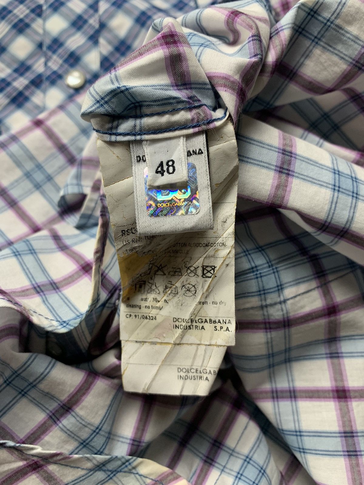 Dolce & Gabbana 1990s Dolce Gabbana Western Shirt Size US M / EU 48-50 / 2 - 7 Thumbnail