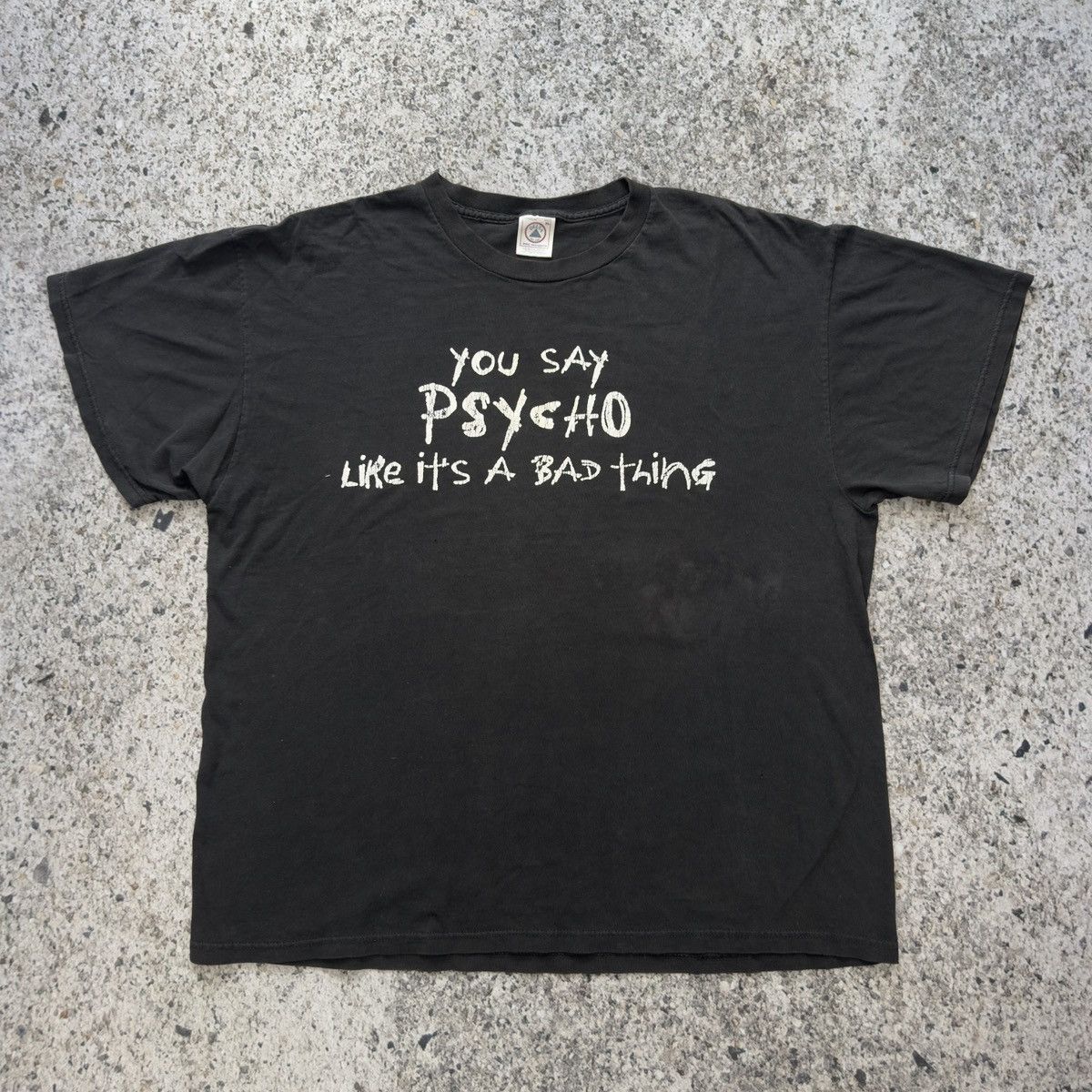 Vintage Vintage Faded Thrashed Psycho Tee ERD Grunge Size US XL / EU 56 / 4 - 5 Thumbnail