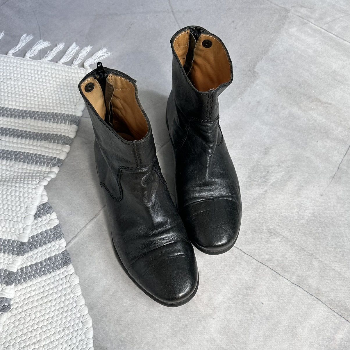 The Last Conspiracy RARE The Last Conspiracy Leather Ankle Boots Guidi Style Size US 7 / IT 37 - 4 Thumbnail