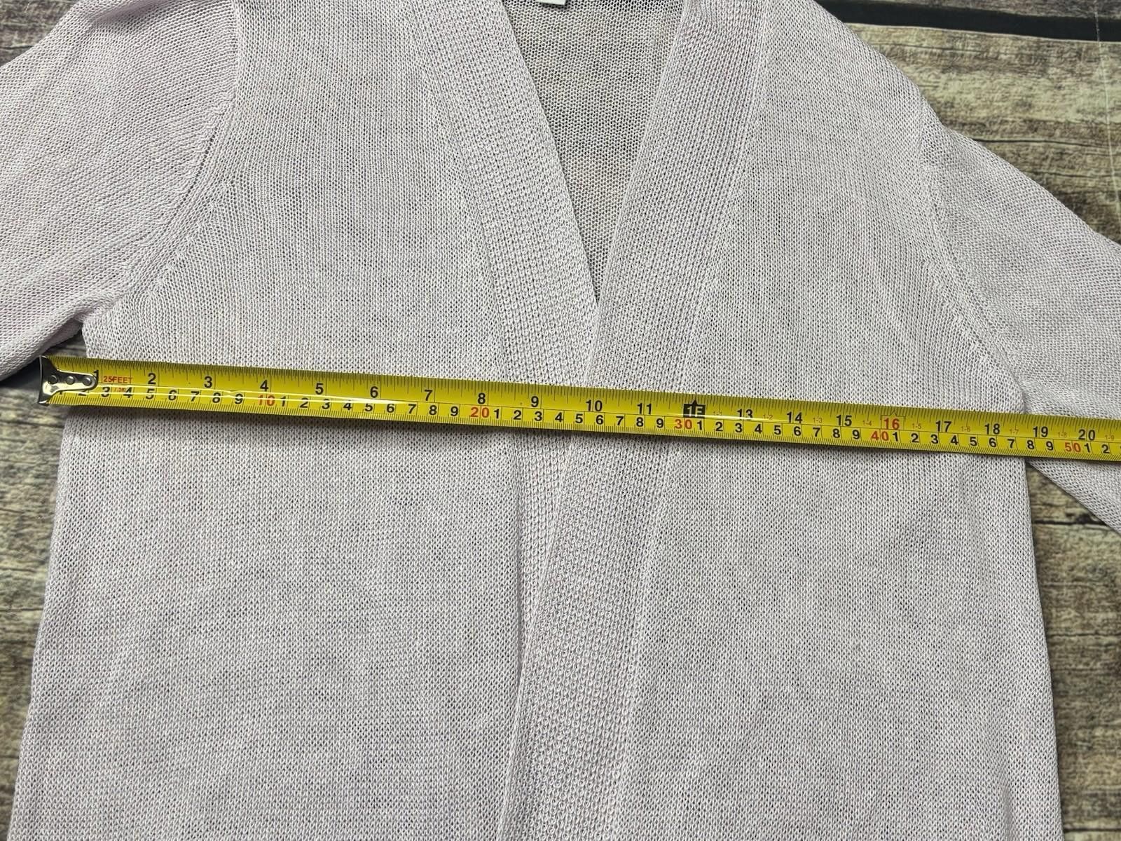 Other J Jill Cardigan Sweater Womens Medium Linen Blend Long Pink Size M / US 6-8 / IT 42-44 - 10 Thumbnail