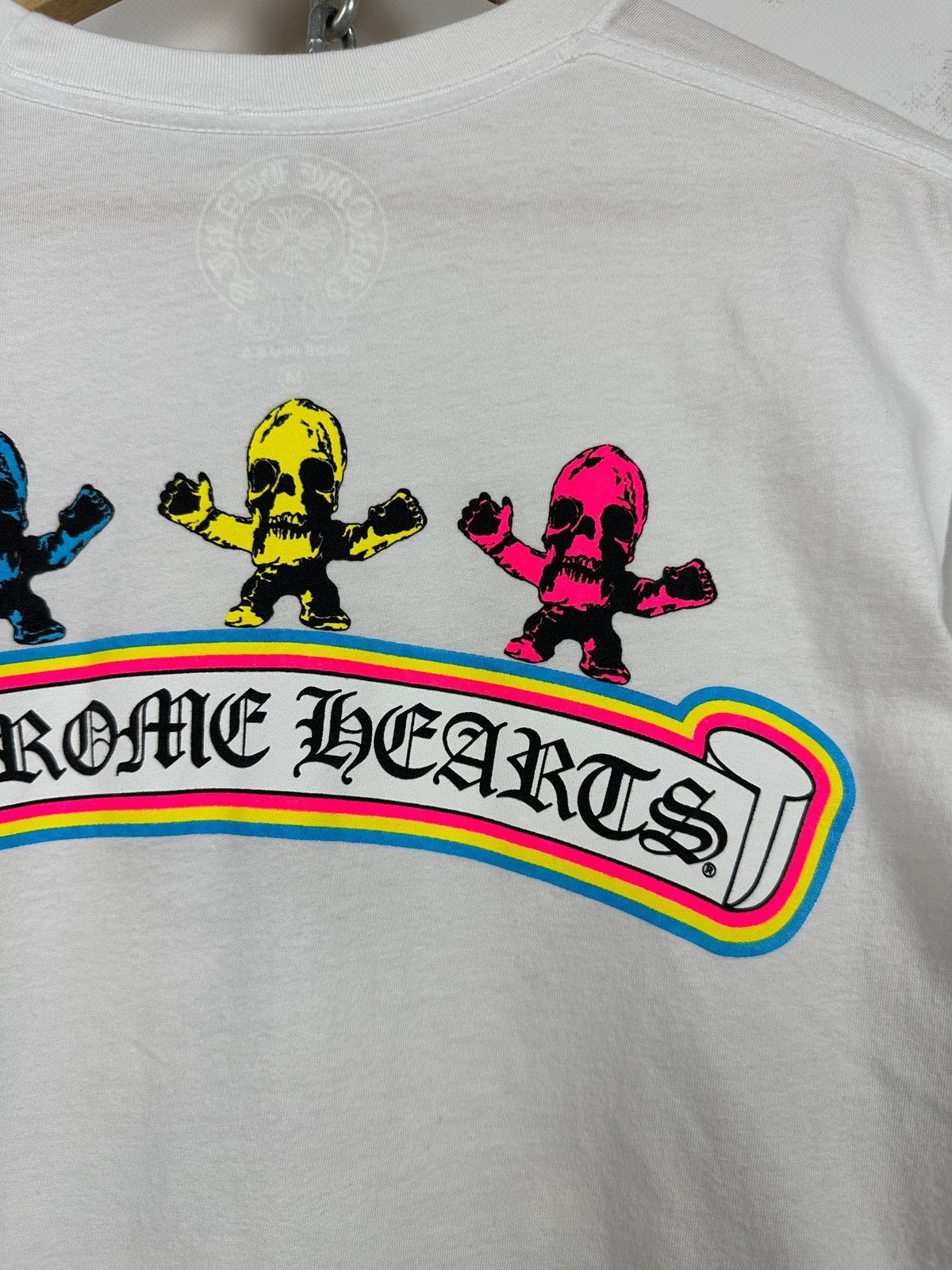 Chrome Hearts Chrome Hearts Foti Rainbow Skull White T-Shirt Size US M / EU 48-50 / 2 - 16 Thumbnail