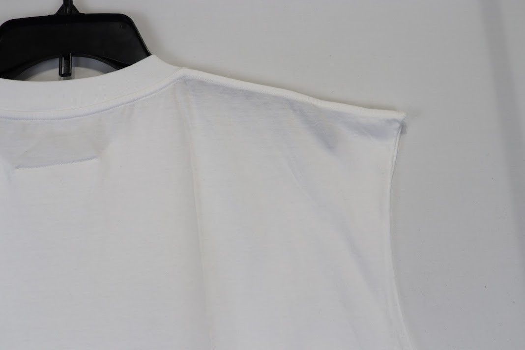 Maison Margiela o1rshd1 Zip-Print Sleeveless Top in White Size US L / EU 52-54 / 3 - 9 Thumbnail