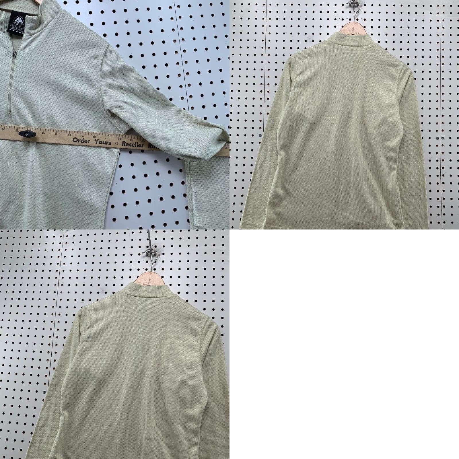 Nike VINTAGE Nike ACG Pullover Women Medium Mock Neck 1/4 Zip Beige Performance Size M / US 6-8 / IT 42-44 - 9 Thumbnail