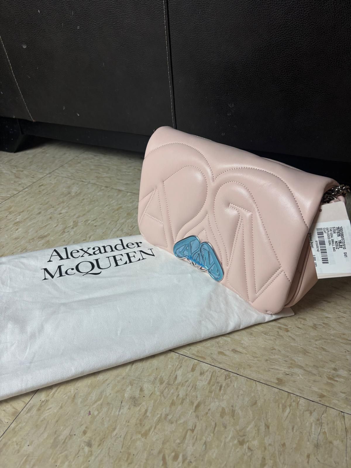 Alexander McQueen Alexander McQueen The Seal bag in pink quilted lambskin Size ONE SIZE - 3 Thumbnail