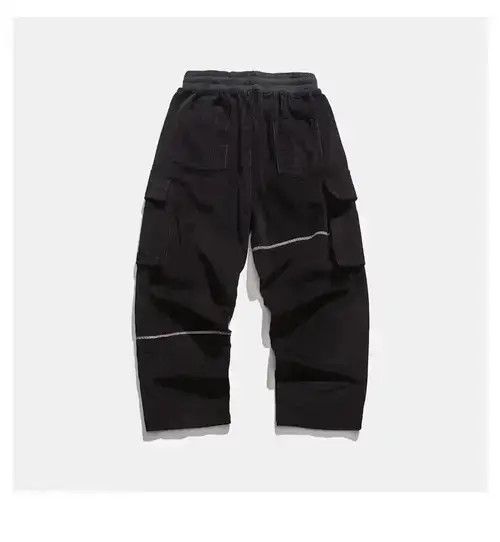 Other 20AW Indigo Union Japan Black Corduroy Straight Leg Pants Size US 31 - 2 Thumbnail